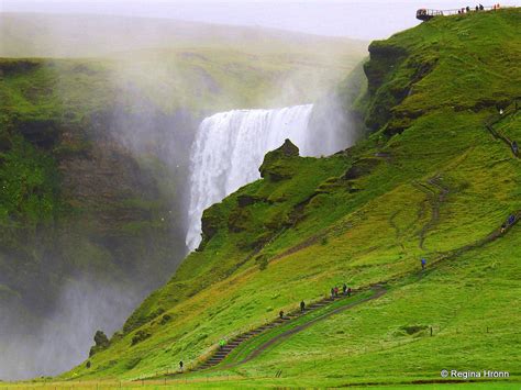 The spectacular Skógafoss Waterfall in South-Iceland and ...