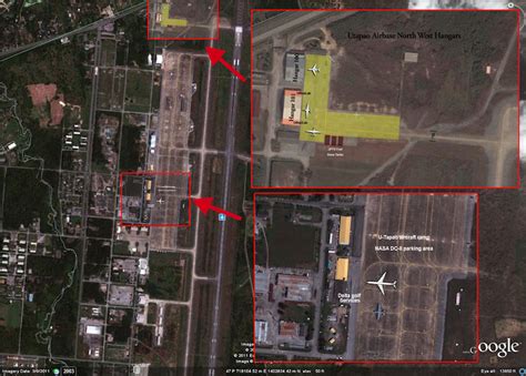 Utapao Runway Aircraft Placement Map -- SEAC4RS | SEAC4RS