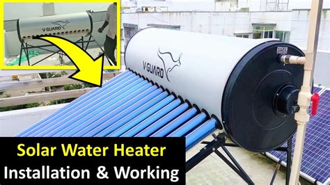 Solar Water Heater Installation & Working - 200 Liters (2022) - YouTube