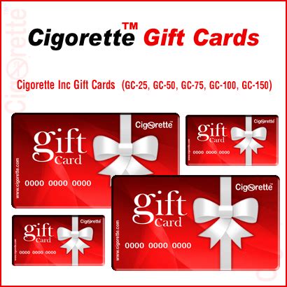 Cigorette Inc Gift Cards - Cigorette Inc