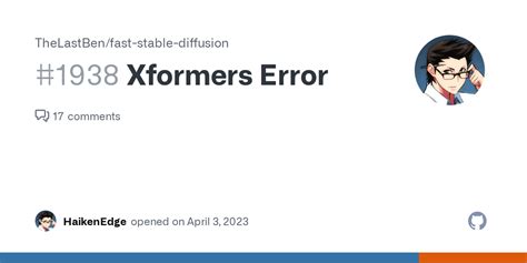 Xformers Error · Issue #1938 · TheLastBen/fast-stable-diffusion · GitHub