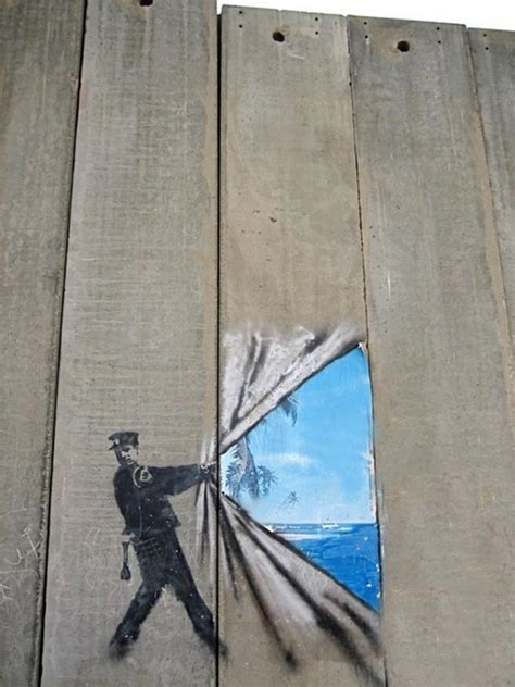 Banksy West Bank wall art : Graffiti