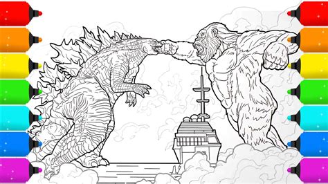 How To Draw Godzilla Vs King Kong Easy - Godzilla Kong Vs King Leaked ...