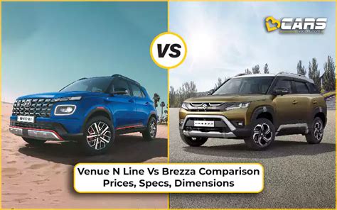 Venue N-Line vs Brezza Comparison | Prices, Specs, Dimensions