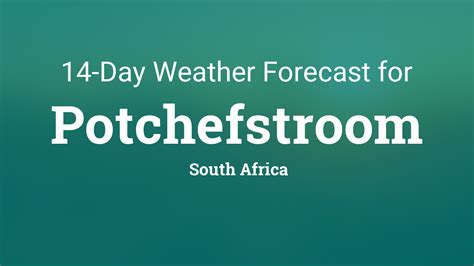 Potchefstroom, South Africa 14 day weather forecast