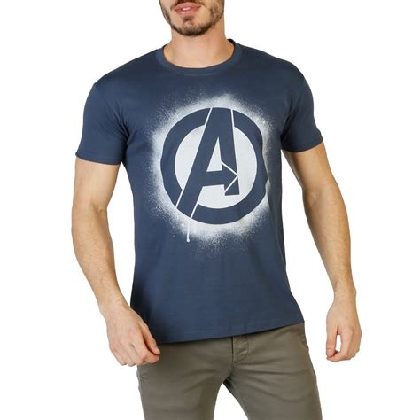 Marvel RFMTS954 Men T-Shirt Blue | Mens tee shirts, Mens graphic tee, T ...