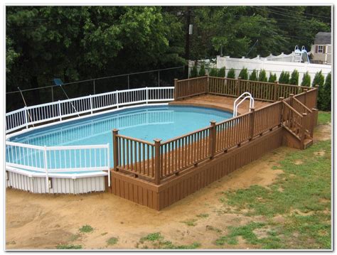 Oval Pool Deck Ideas