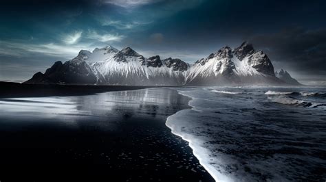 1366x768 Resolution Iceland Hofn Mountains 1366x768 Resolution ...