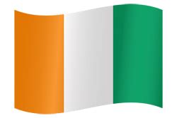 Côte d' Ivoire flag vector - country flags