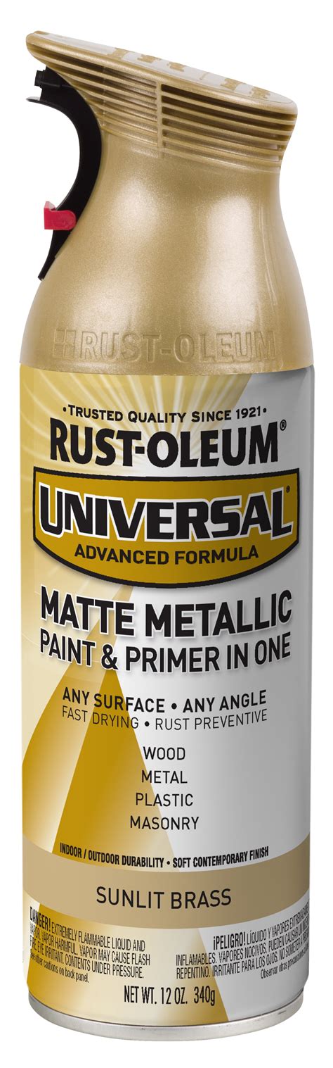 Sunlit Brass Rust-Oleum Universal All Surface Matte Metallic Spray ...