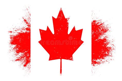 Canadian Flag with Texture. Template for Design Stock Image - Image of ...