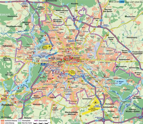 Berlin map - Berlin city map (Germany)