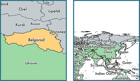 Belgorod Oblast administrative region, Russia / Map of Belgorod Oblast ...