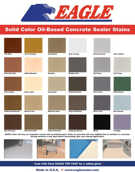 Solid Color Concrete Sealer - Eagle Sealer - Concrete Sealing Products ...