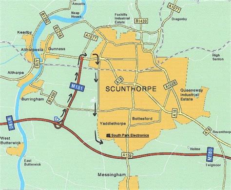 Scunthorpe Map