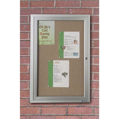 Outdoor Enclosed Bulletin Board Vertical