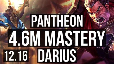 PANTHEON vs DARIUS (TOP) | 4.6M mastery, 1000+ games, Legendary | KR ...