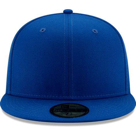 New Era Blue Blank 59Fifty Fitted Hat