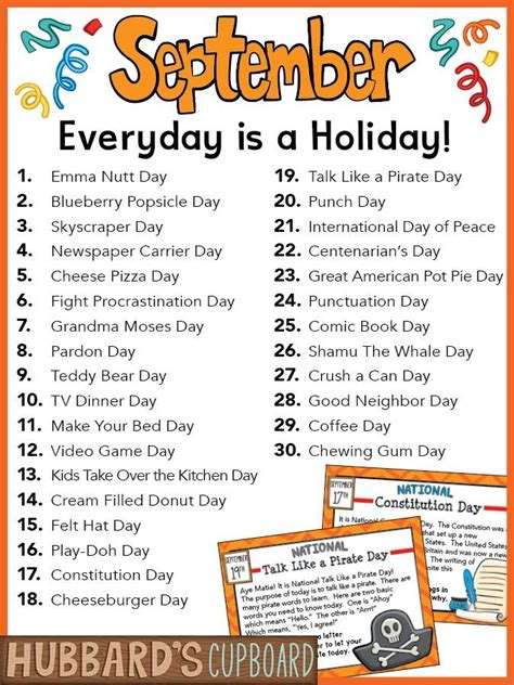 September Writing Prompts National Holidays September Activities Back ...