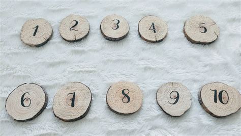 Rustic Table Numbers Rustic Wedding Decor Wooden Table | Etsy