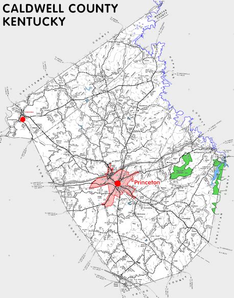 Caldwell County, Kentucky - Kentucky Atlas and Gazetteer