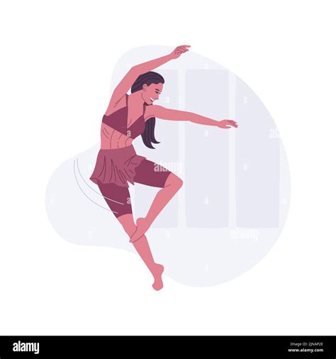 Danza contemporánea ilustraciones de vectores de dibujos animados ...