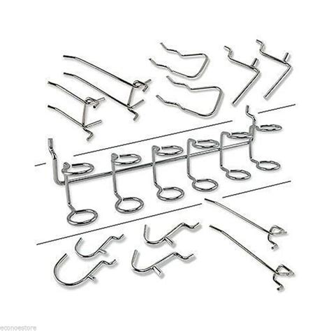 50 PCS ORGANIZERS ASSORTED HOOKS GARAGE PEGBOARD HOOKS GARAGE SET ...