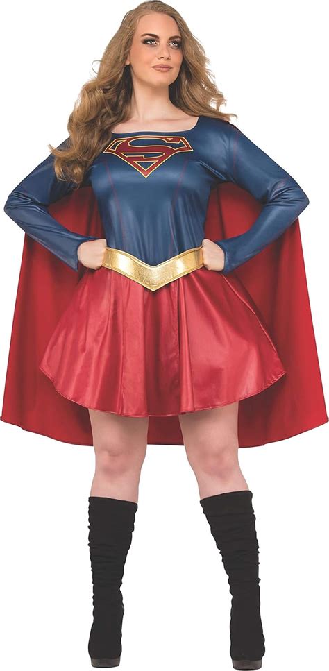 Rubie's Plus Size Adult Supergirl TV Curvy Costume, As Shown, Plus ...