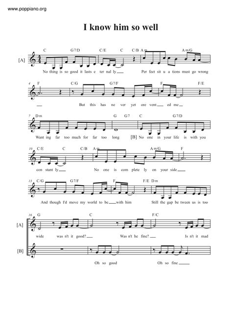 Elaine Paige, Barbara Dickson-I Know Him So Well Sheet Music pdf ...