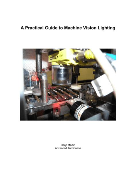 A Practical Guide to Machine Vision Lighting