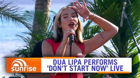 Dua Lipa - Don't Start Now (Live on Hamilton Island, Sunrise 2019 ...