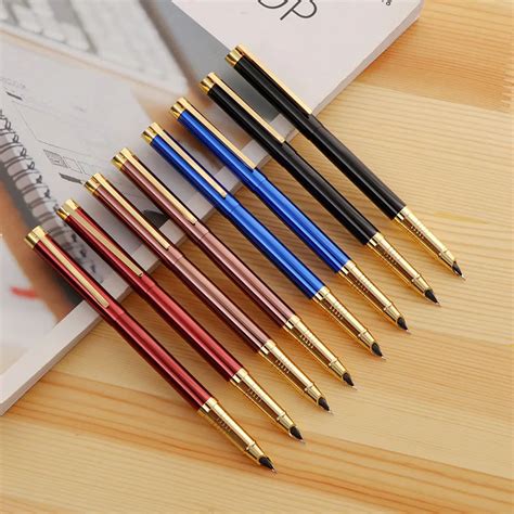 4 colors Beautiful fountain pen high quality Metal calligraphy pen 0.38 ...