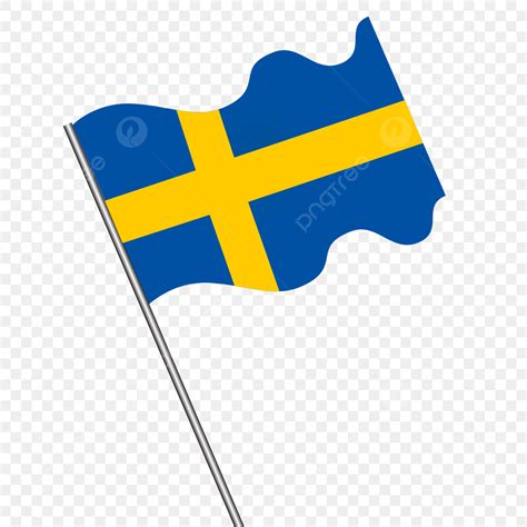 Sweden Flag Vector Art PNG, Waving Sweden Flag, Waving, Sweden, Flag ...