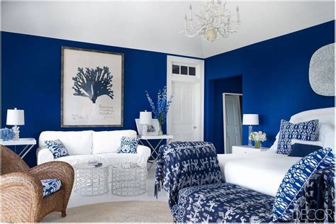 Royal Blue Wall Paint Design - Alice Living