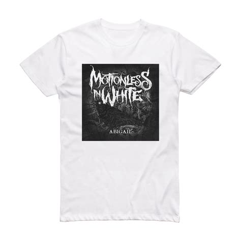 Motionless In White Abigail Album Cover T-Shirt White – ALBUM COVER T ...