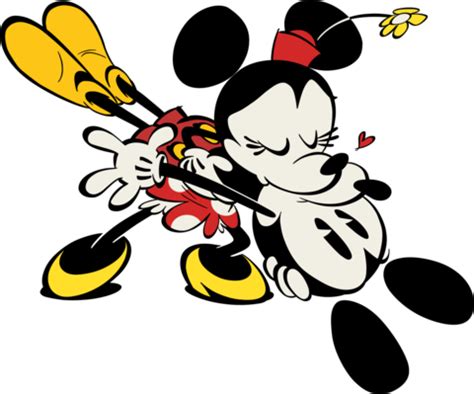 Arte Do Mickey Mouse, Mickey Mouse Stickers, Mickey And Minnie Kissing ...