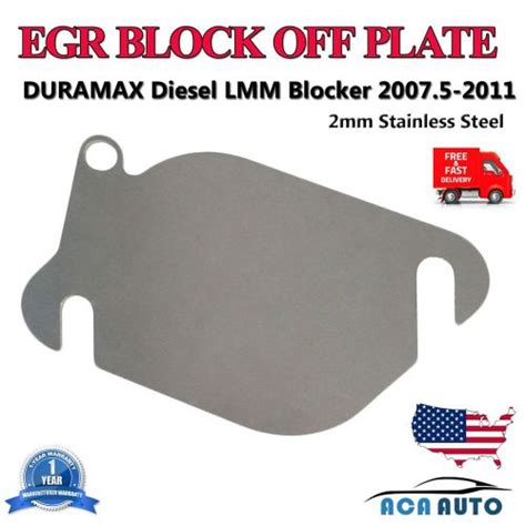 Buy 1 x EGR BLOCK OFF PLATE DURAMAX Diesel 2007.5-2011 LMM Blocker ...