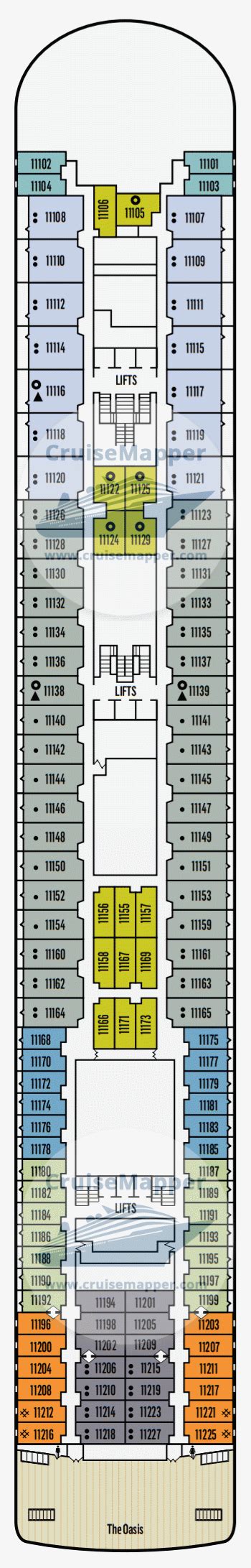 Ambience deck 22 plan | CruiseMapper