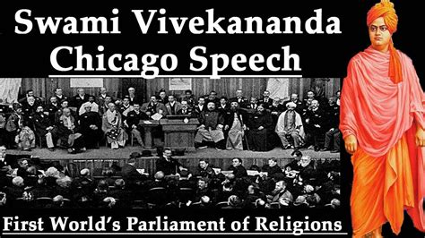 Swami Vivekananda speech at Chicago at the first World’s Parliament of ...