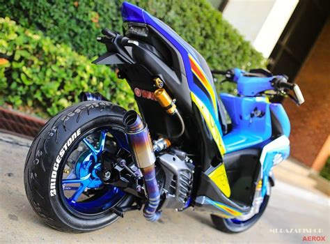 Modifikasi Yamaha Aerox 155 Shark Edition | Otosia.com