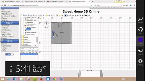 Sweet home 3D tutorial for class - YouTube