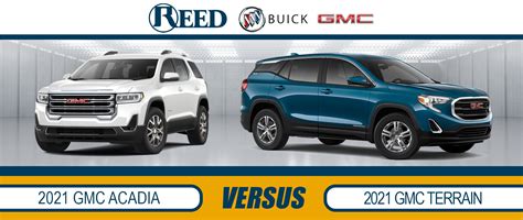 2021 GMC Acadia vs. GMC Terrain | SUV Comparison