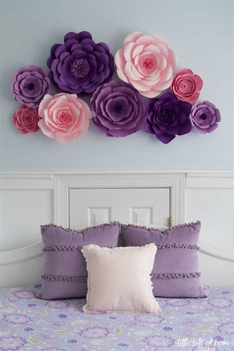 Paper Wall Flowers Tutorial | Paper flower wall decor, Diy flower wall ...