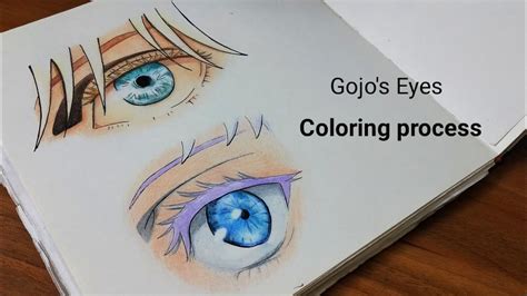 How to draw Gojo Satoru's Eyes | Colored Pencil Tutorial - YouTube