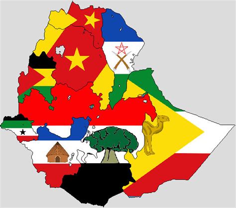 Flag Map of Regions Ethiopia by Qberty123 on DeviantArt