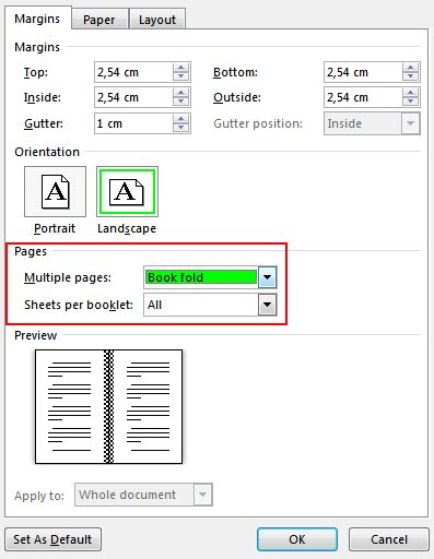 Create a booklet or book in Word - Microsoft Support