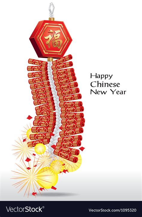 Red firecrackers for chinese new year Royalty Free Vector