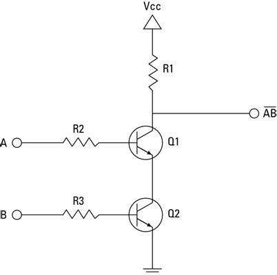 Why does the TTL NAND gate use a 4 transistor design instead of 2 ...