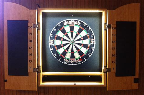 Beverage dispenser: Dart board lights