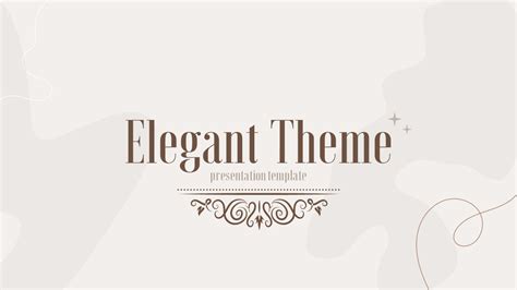 Elegant PowerPoint Template and Background